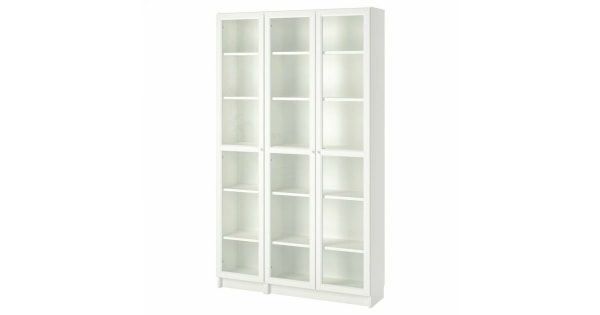 Billy bookcase 2024 with glass shelves